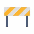 Barrier icon vector image. Royalty Free Stock Photo