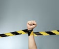 Barrier Tape Royalty Free Stock Photo