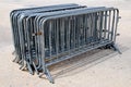 Barriers for crowd control Royalty Free Stock Photo