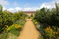 Barrington Court near Ilminster Somerset England uk with gardens in summer sunshine