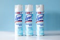 Barrington, IL/USA - 03-02-2020: Stocking up on disinfectants to protect the spread of germs