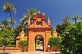 Barrio Santa Cruz at Seville Alcazar Palace, Spain.