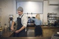 Barrista Professional Staff Steam Cafe Coffee Service Concept