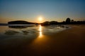 Sunrise at Barru beach Royalty Free Stock Photo