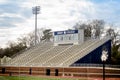 Barry college football stadium with empty seats Royalty Free Stock Photo