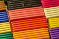 The bars of colored clay Royalty Free Stock Photo