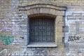 Bars in front of window. Royalty Free Stock Photo