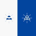 Bars, Fund, Gold, Income, Interest Line and Glyph Solid icon Blue banner Line and Glyph Solid icon Blue banner