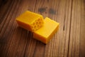 Bars of honey soap Royalty Free Stock Photo