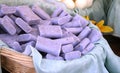 Bars of lavender soap Royalty Free Stock Photo