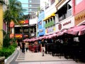 Bars and restaurant in Eastwood City Royalty Free Stock Photo