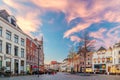 Bars and restaurants on the Houtmarkt square in Zutphen, The Netherlands