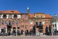 Bars and restaurants on the market square of Kampen