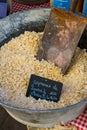 Scented soap at market stall in provence province Royalty Free Stock Photo