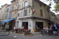 The streets of Arles in Camargue in France