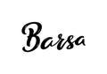 Barsa Lettering. Royalty Free Stock Photo