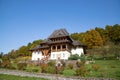 BARSAN, ROMANIA - OCTOBER 28, 2020: View of Barsana Wooden Monastery site in Maramures County, Romania Royalty Free Stock Photo