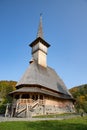 BARSAN, ROMANIA - OCTOBER 28, 2020: View of Barsana Wooden Monastery site in Maramures County, Romania Royalty Free Stock Photo