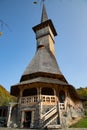 BARSAN, ROMANIA - OCTOBER 28, 2020: View of Barsana Wooden Monastery site in Maramures County, Romania Royalty Free Stock Photo