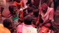 Barsana, India - 20180223 - Holi Festival - Frenetic Drummer And Friends.