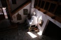 Inside of the famous Barsana Monastery in Maramures