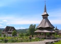 Barsana monastery complex in Maramures Royalty Free Stock Photo