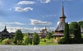 Barsana monastery complex in Maramures Romania Royalty Free Stock Photo