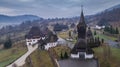 Barsana Monastery in Maramures, Romania. Royalty Free Stock Photo