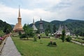 Barsana orthodox wooden monastery complex