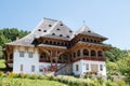 Barsana wooden monastery,  Maramures,  Romania. Barsana monastery is one of the main point of interest in Maramures area Royalty Free Stock Photo