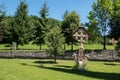 Barsana wooden monastery,  Maramures,  Romania. Barsana monastery is one of the main point of interest in Maramures area Royalty Free Stock Photo