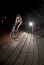 180 barspin over the five steps Royalty Free Stock Photo