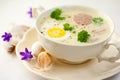 Barszcz BiaÃây. Polish easter soup Royalty Free Stock Photo