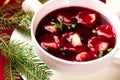 Barszcz. Polish christmas soup Royalty Free Stock Photo