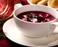 Barszcz. Polish christmas soup Royalty Free Stock Photo