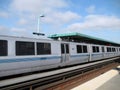 BART Train pulls into West Oakland Station