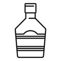 Bartender bottle drink icon, outline style