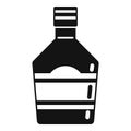 Bartender bottle drink icon, simple style