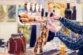 Bartender hand at beer tap pouring a draught beer in glass serving in a restaurant or pub