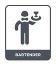 bartender icon in trendy design style. bartender icon isolated on white background. bartender vector icon simple and modern flat