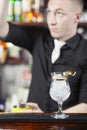 Bartender is making cocktail Royalty Free Stock Photo