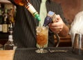 Bartender Pouring Drink Royalty Free Stock Photo
