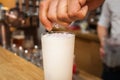 Bartender preparing cocktail Royalty Free Stock Photo