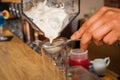 Bartender preparing cocktail