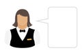 Bartender waiter, avatars and user icons