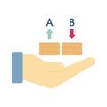 Barter flat vector icon which can easily modify or edit