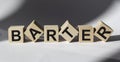 BARTER word made up of building blocks Royalty Free Stock Photo