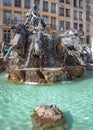 Bartholdi fountain in Lyon city, France Royalty Free Stock Photo