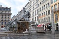 Bartholdi Fountain, Lyon Royalty Free Stock Photo