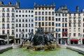 Bartholdi Fountain - Lyon, France Royalty Free Stock Photo